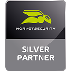 HornetSecurity Logo Hornet Security mit Hornisse und Bronze Partner Schriftzug